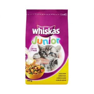 Whiskas junior z kurczakiem 300g.sucha karma