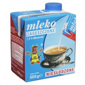 Mleko Zagęszczone Niesłodzone  500 g Kartonik