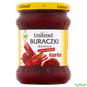 Buraczki domowe tarte  o smaku łagodnym  460 g Unamel