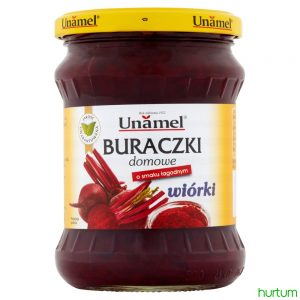 Buraczki domowe wiórki  o smaku łagodnym  460 g Unamel