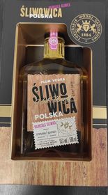 Wódka Toruńska Zestaw Śliwowica Polska 55% 500 ml + karton