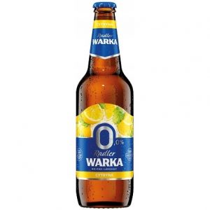 Piwo Warka Radler Cytryna ”0” 0,5 L but.zwrotna