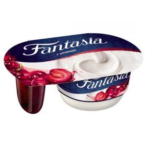 Danone  Fantasia Jogurt Kremowy z Wiśnią 122 g