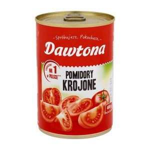 Dawtona Pomidory krojone 400 g bez skórki/Puszka