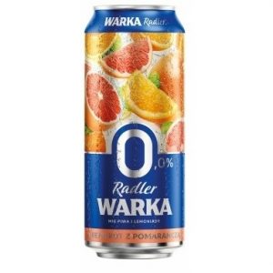 Piwo Warka Radler Grejfrut+Pomar.”0″ Puszka 0,5L / 24 szt.zgrz.