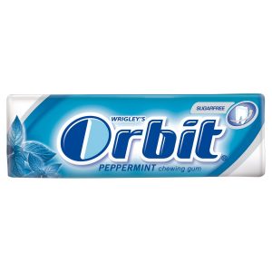 Guma Orbit PEPERMINT do żucia bez cukru 14g.(10drażetek)niebieska