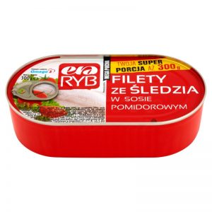 Ryba-Śledź w Sosie Pomidorowym 300 g. (puszka)