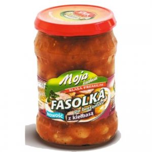 Fasolka po Bretońsku z Kiełbasą 500g Yabra