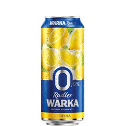 Piwo Warka Radler Cytryna „0” Puszka 0,5l