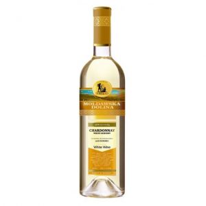 Wino Moldawska Dolina Semi Dry Chardonnay Białe Półwytrawne 0,75L 12,5%