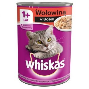 WHISKAS Wołowina w sosie 400g