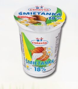 Śmietanka  Słodka  18% 200 ml kubek Cuiavia