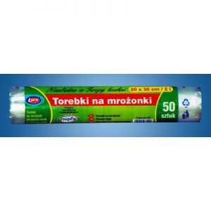 Woreczki na mrożonki, Lux 50 sztuk, 20×30/2L