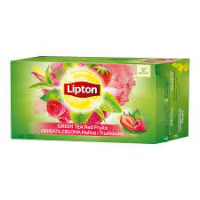 Herbata Lipton Green Tea Red Fruits ( 20  torebek) piramidki