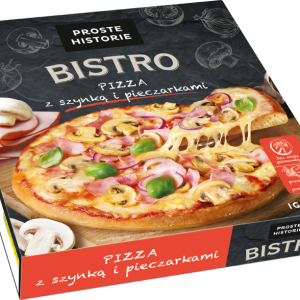 Pizza z szynką i pieczarkami 420g (Proste Historie)