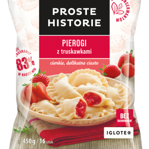 Pierogi z truskawkami 450g (Proste Historie)