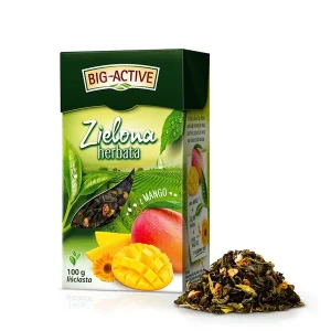 Herbata Herbapol  liściasta  Zielona  z Mango Big-Active 100g  