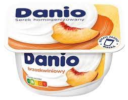 Danone Danio Serek homogenizowany o smaku brzoskwiniowym  140 g  