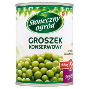 Groszek zielony  Konserwowy 400 g. Słoneczny Ogród (puszka)  