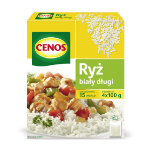 Ryż Biały  Długi  4 x 100g  Cenos  